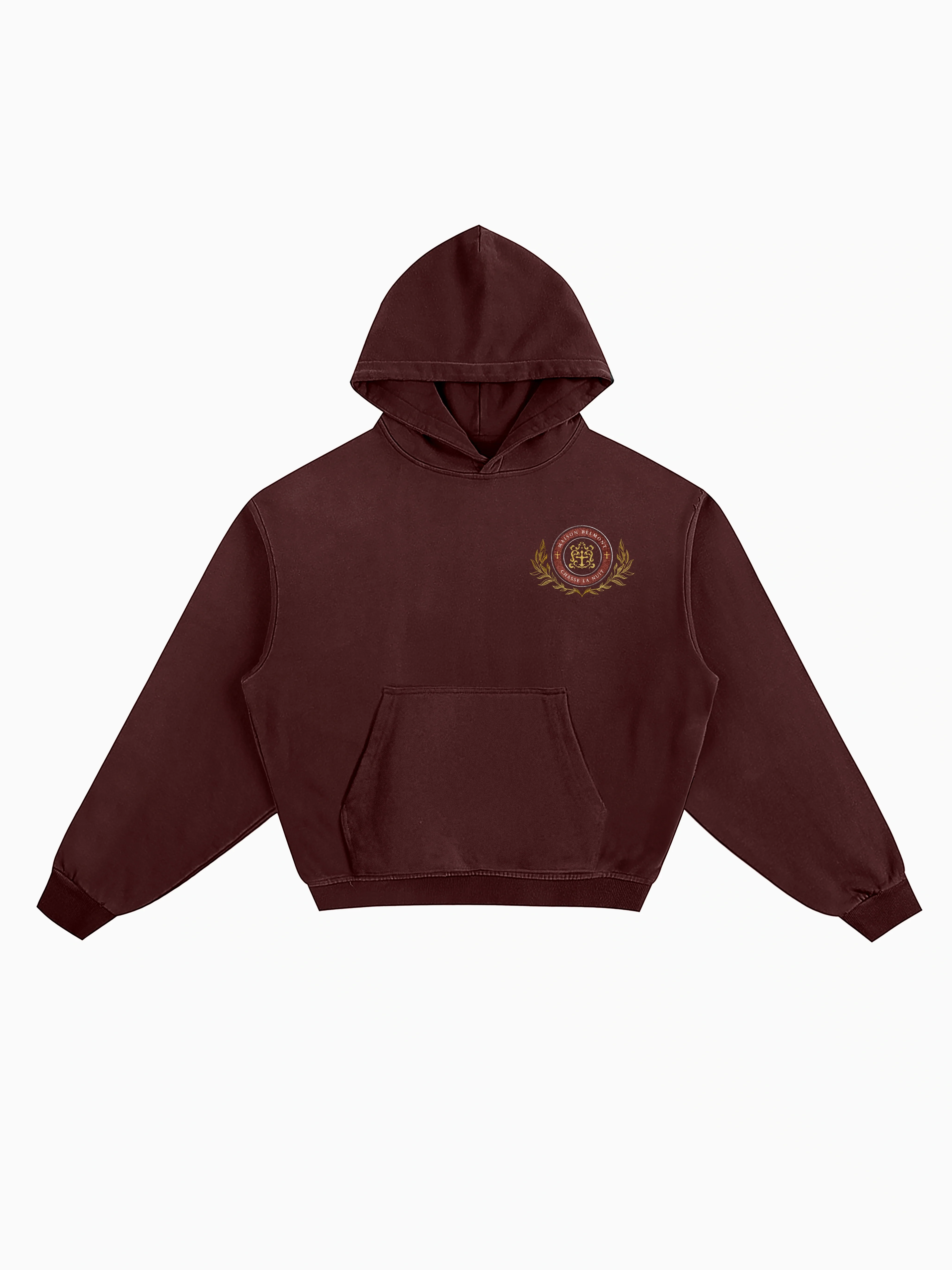 Belmont Box Hoodie - Maroon