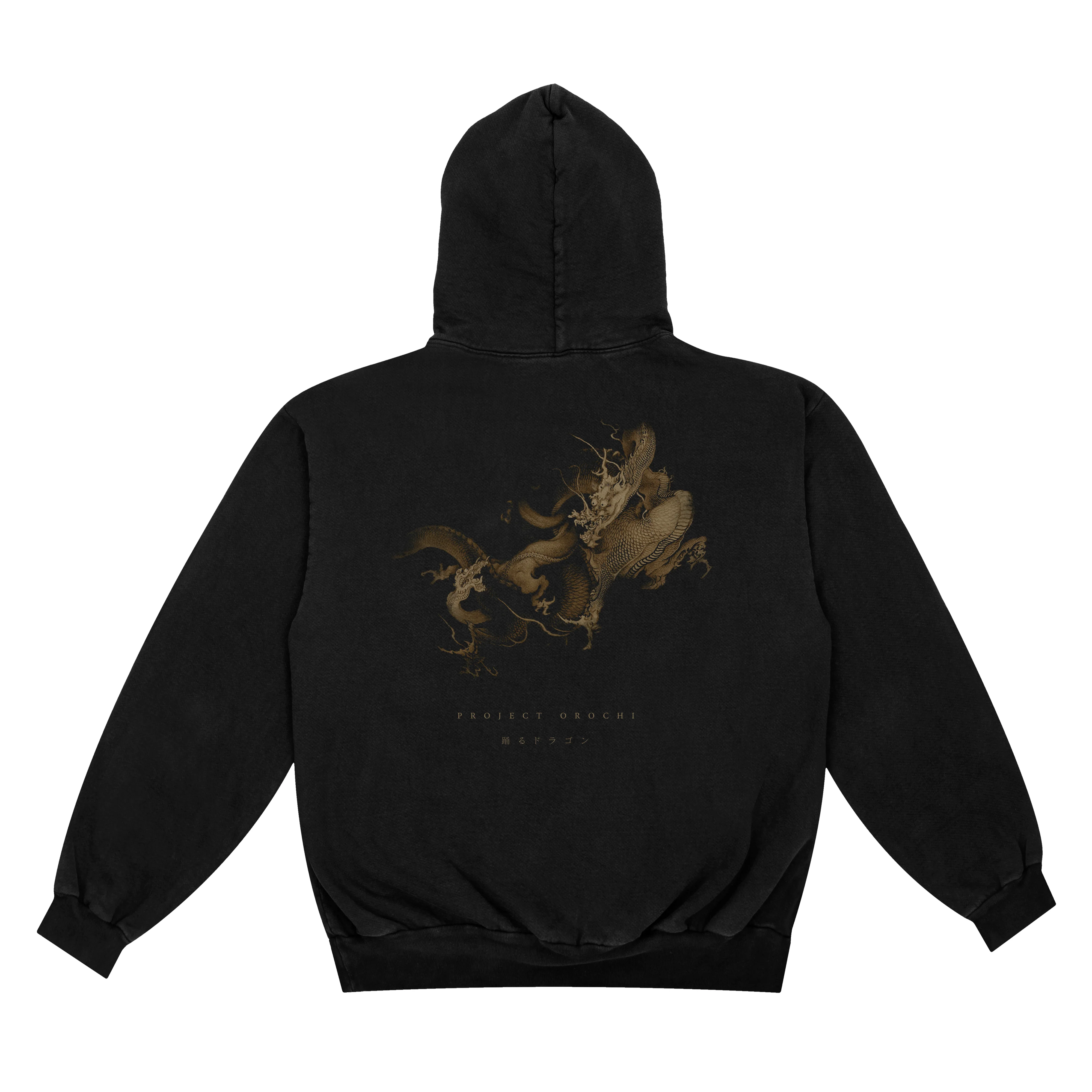 Dancing Dragons Box Hoodie - Black