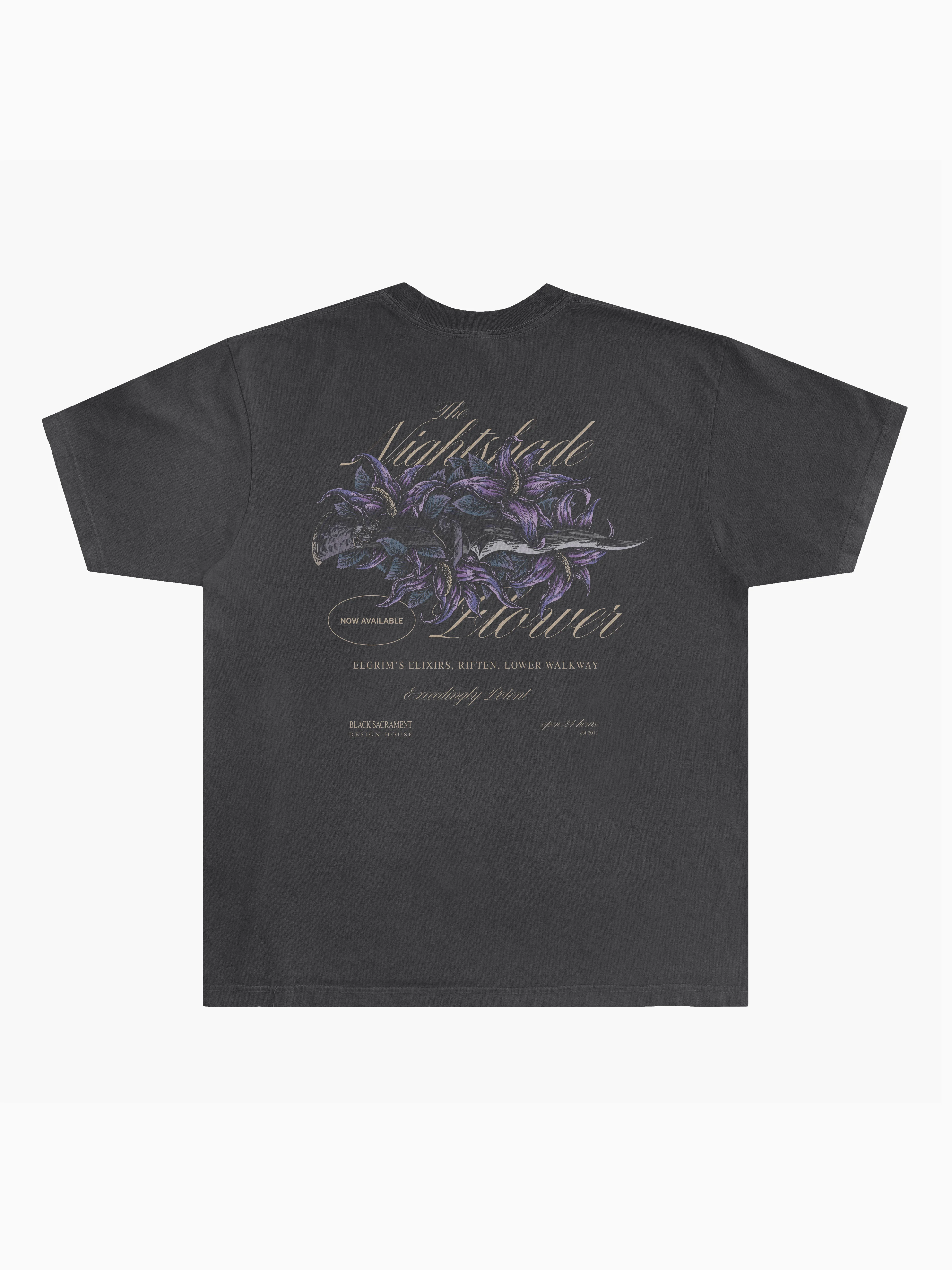 Nightshade Tee - Charcoal
