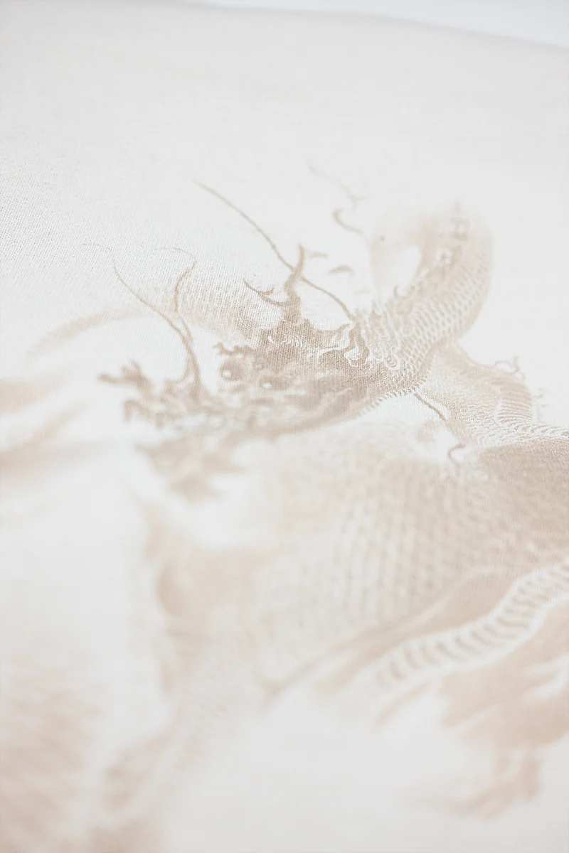 Dancing Dragons Box Hoodie - Ivory