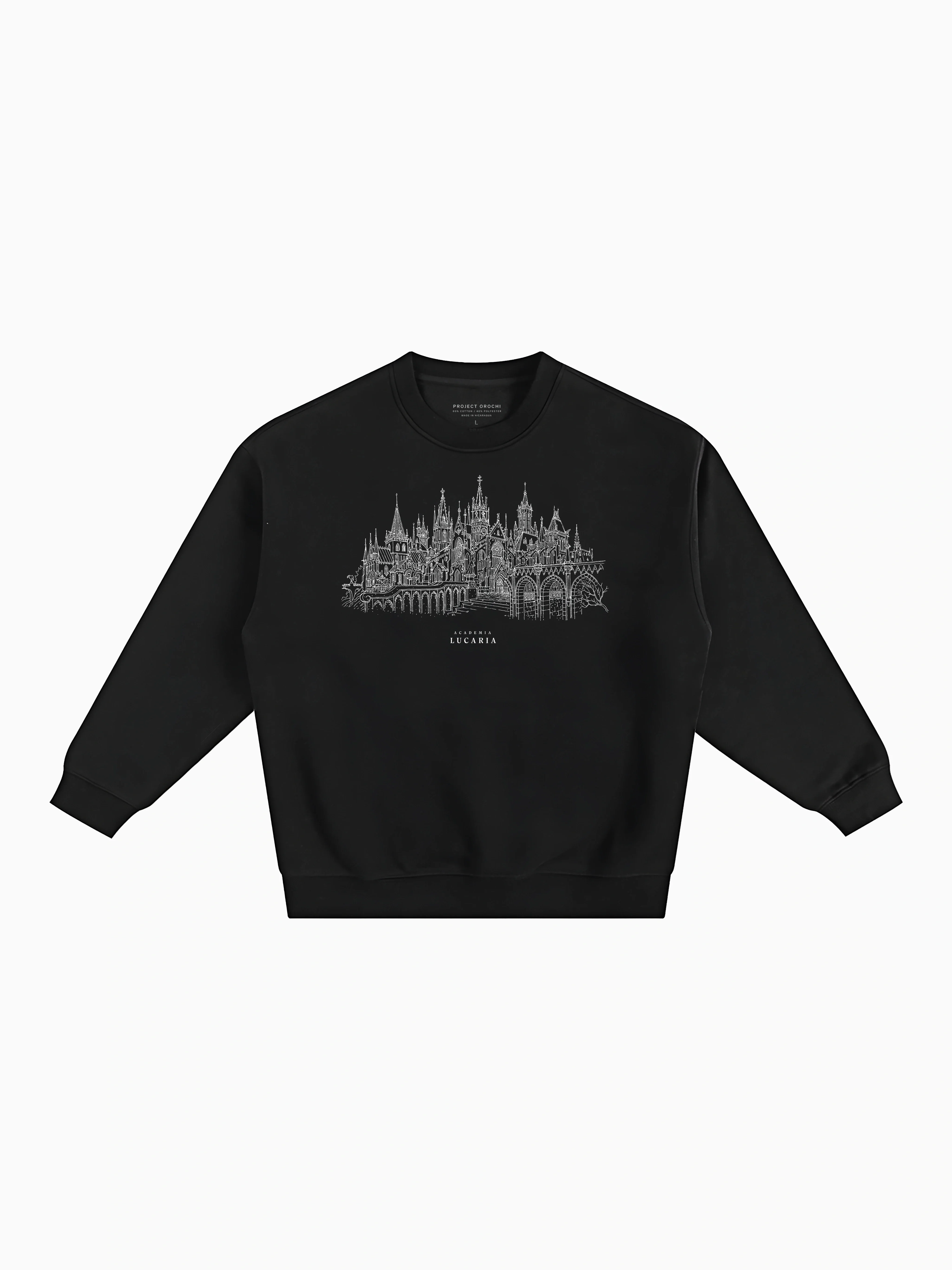 Academia Box Crewneck - Black