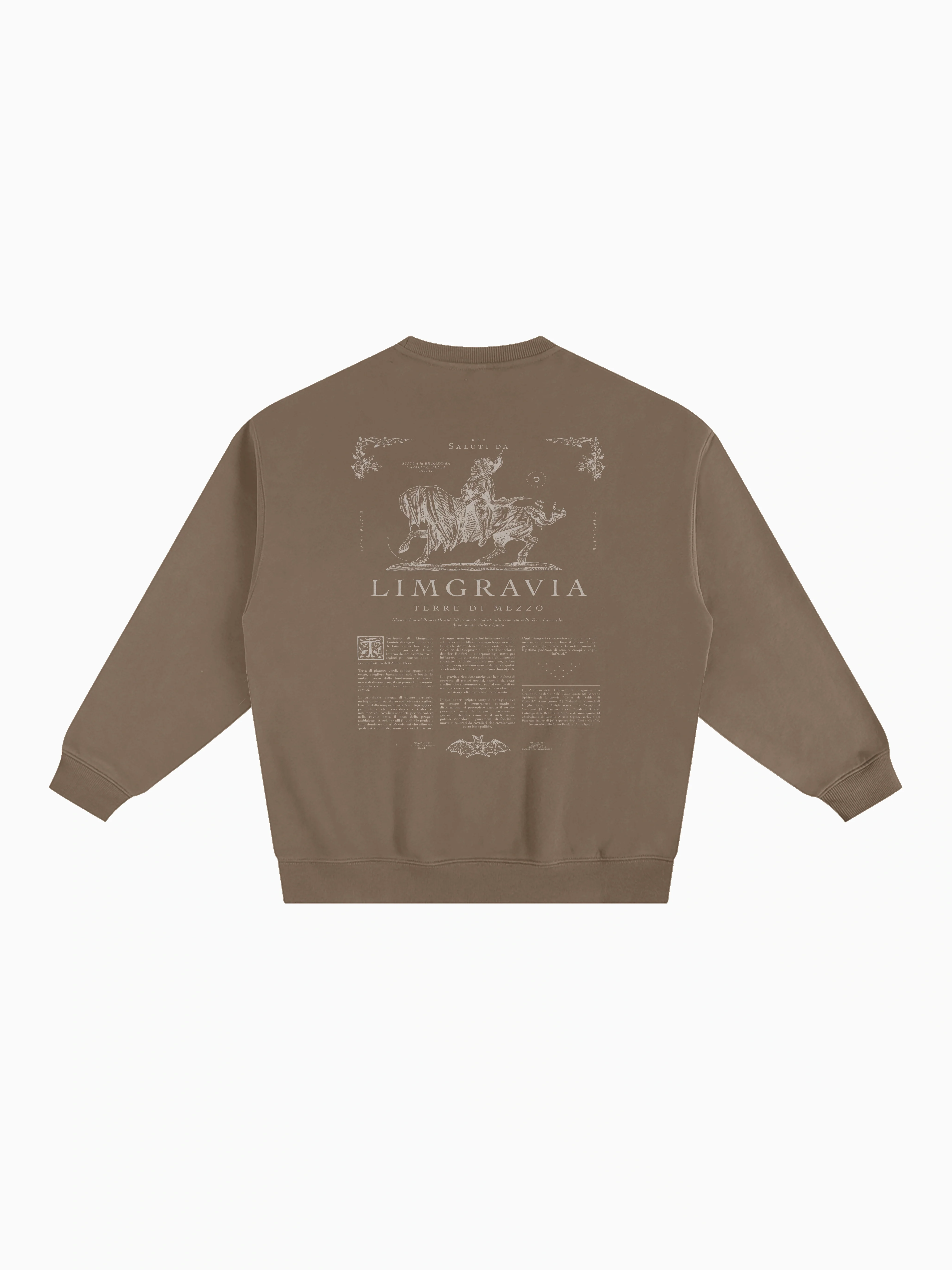 Cavalieri Box Crewneck - Coffee