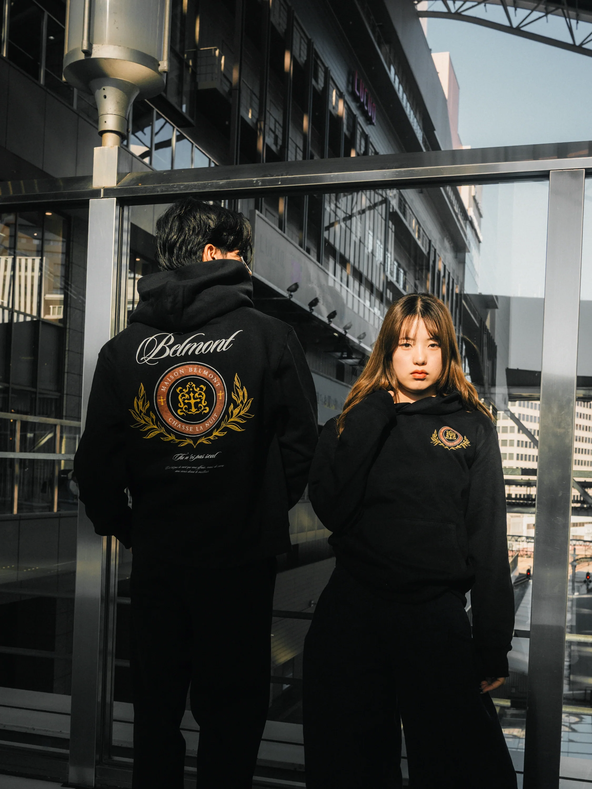 Belmont Box Hoodie - Black