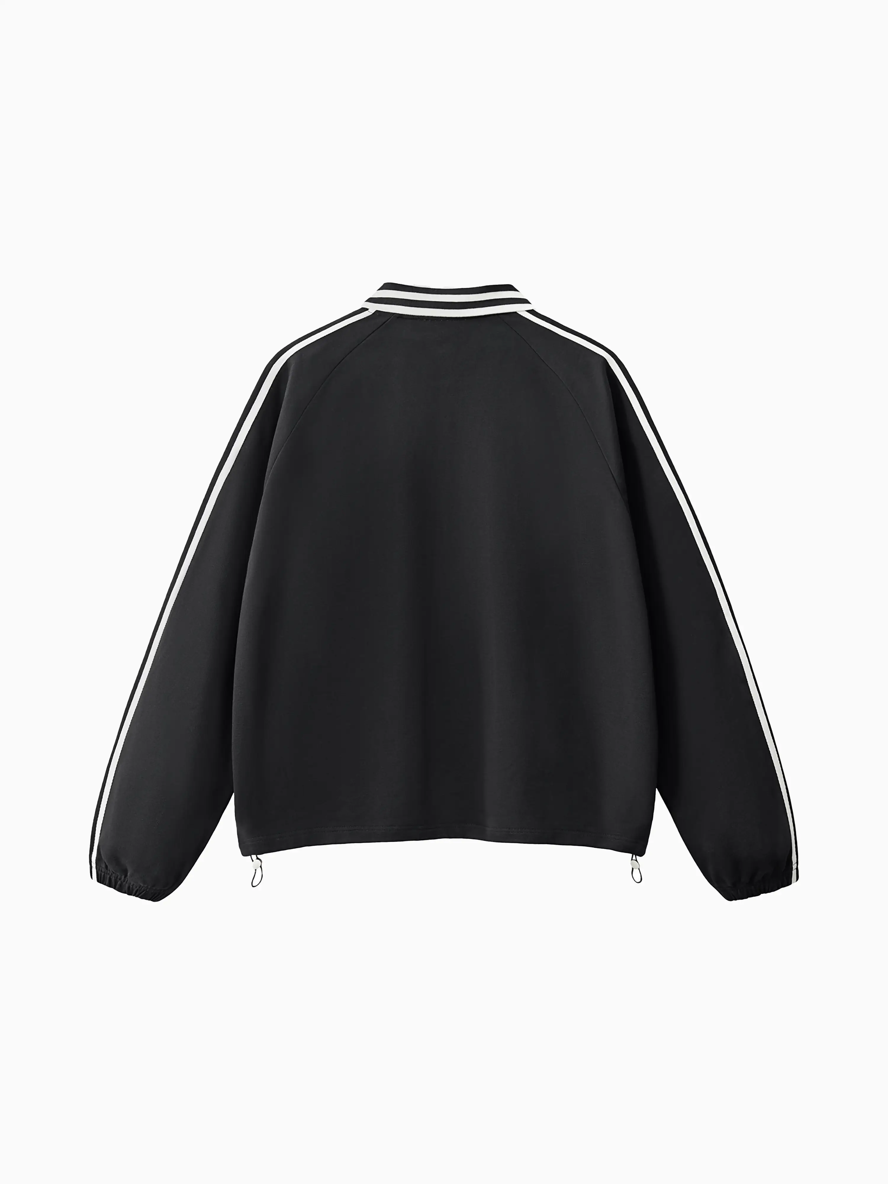 Belmont Lapel Sweater Polo - Black 4 Belmont Lapel Sweater Polo - Black