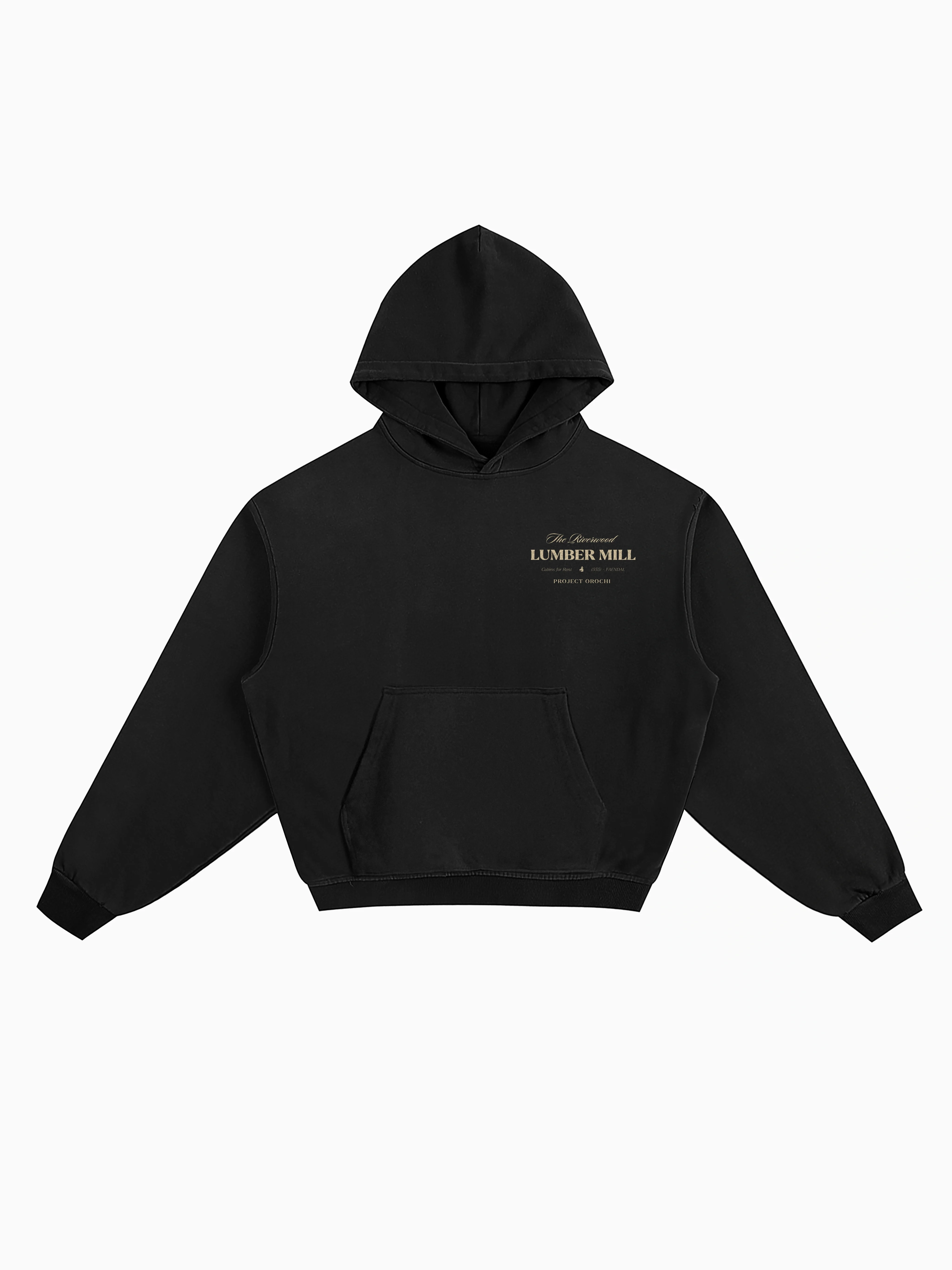 Lumber Mill Box Hoodie - Black 4 Lumber Mill Box Hoodie - Black