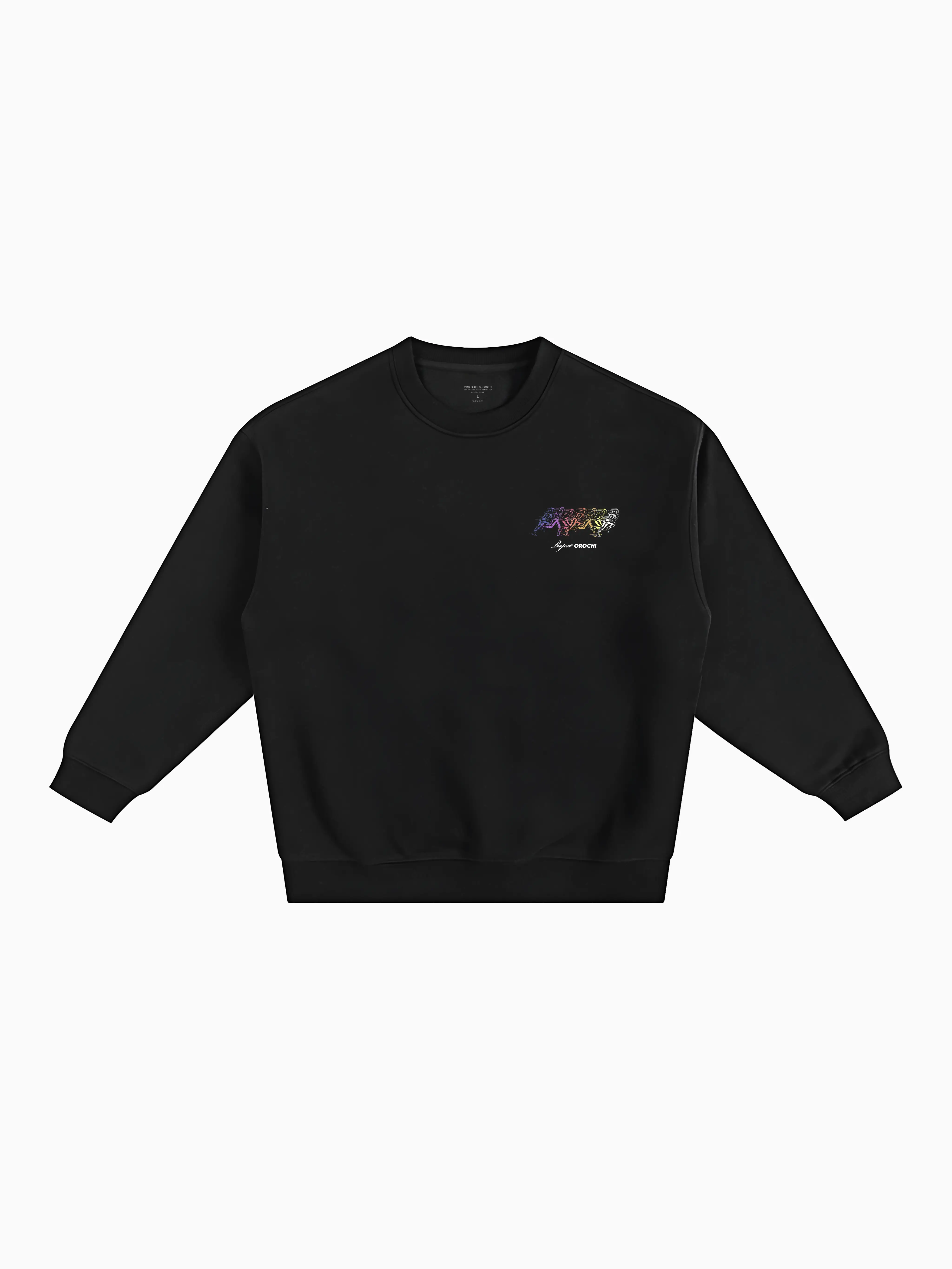 Run Club Box Crewneck - Black 4 Run Club Box Crewneck - Black