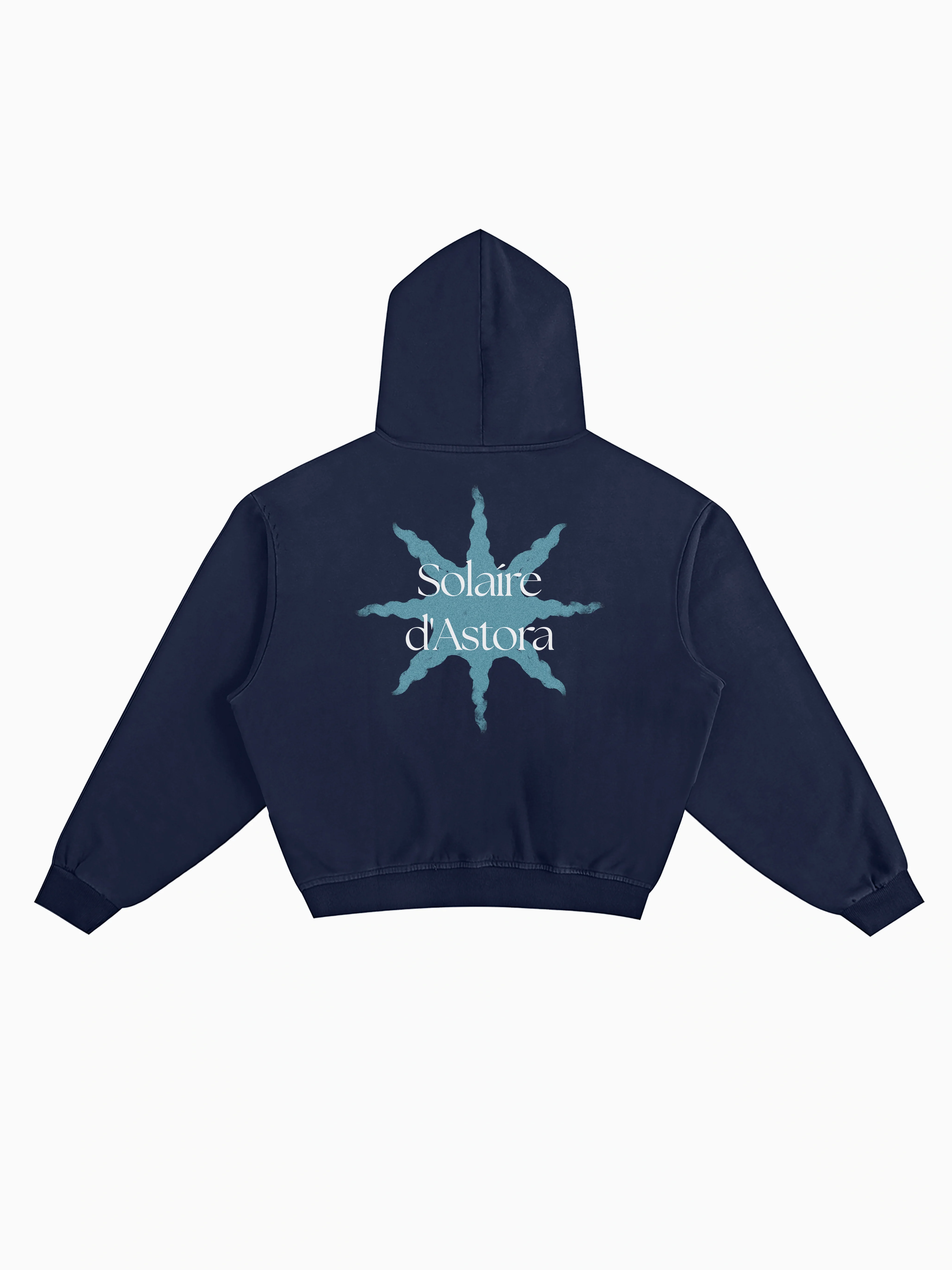 Solaire Box Hoodie - Navy